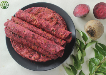 Beetroot Jowar Roti Recipe